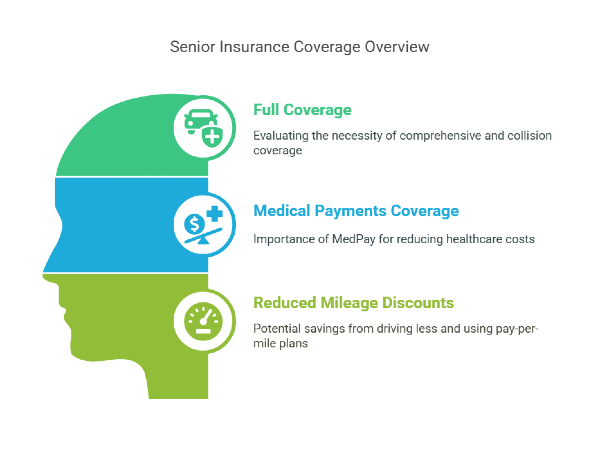 Coverage aspects for senior auto insurance