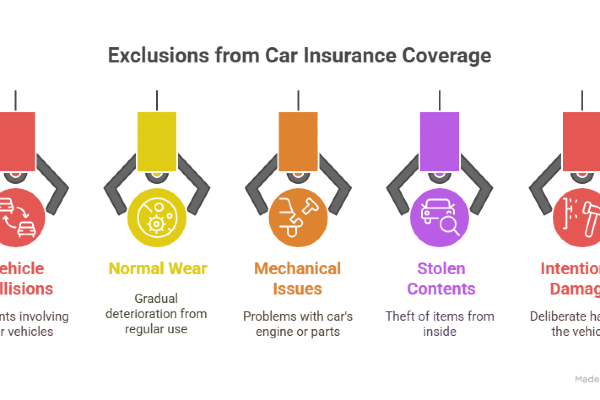 Exclusions from Comprehensive Auto Insurance Coverage
