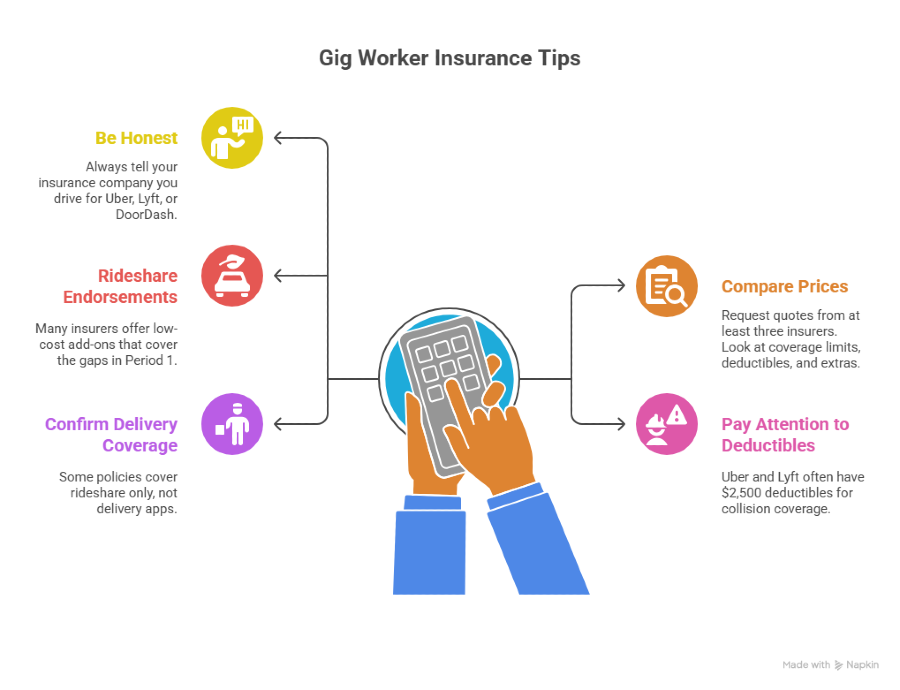 How to Choose the Best Auto Insurance for Gig Workers